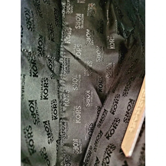 MICHAEL KORS LEATHER BAG BLACK COLOR MONOGRAM - Picture 5 of 6